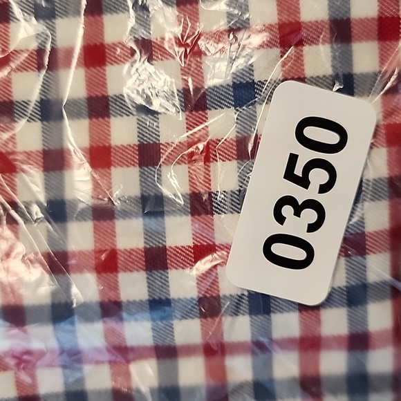 Vineyard Vines Men sz M red blue check whale button down shirt classic fit - Picture 10 of 10